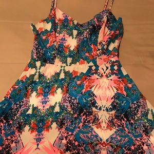 Super Cute Abstract Mini Dress